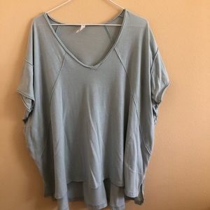 baby blue free people shirt